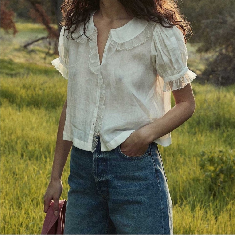 Doen Flute Top in Salt